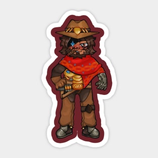 Mccree Overwatch Chibi Sticker